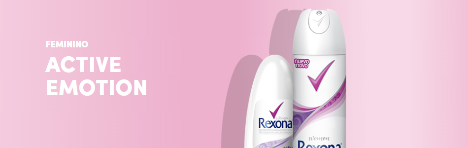 Desodorante Antitranspirante Feminino Rexona Active Emotion Aerosol 175mL
